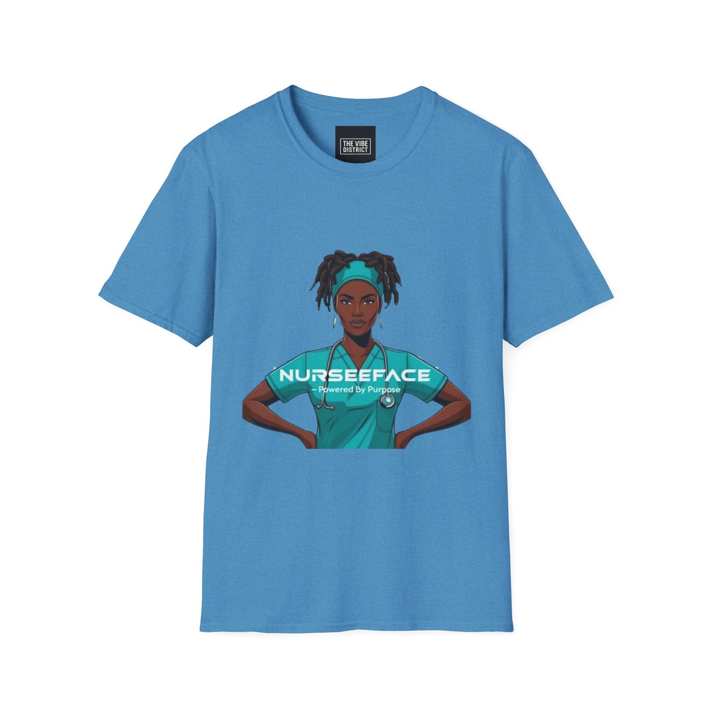 Nurse Graphic T-Shirt - Powered by Purpose - Unisex Softstyle Apparel