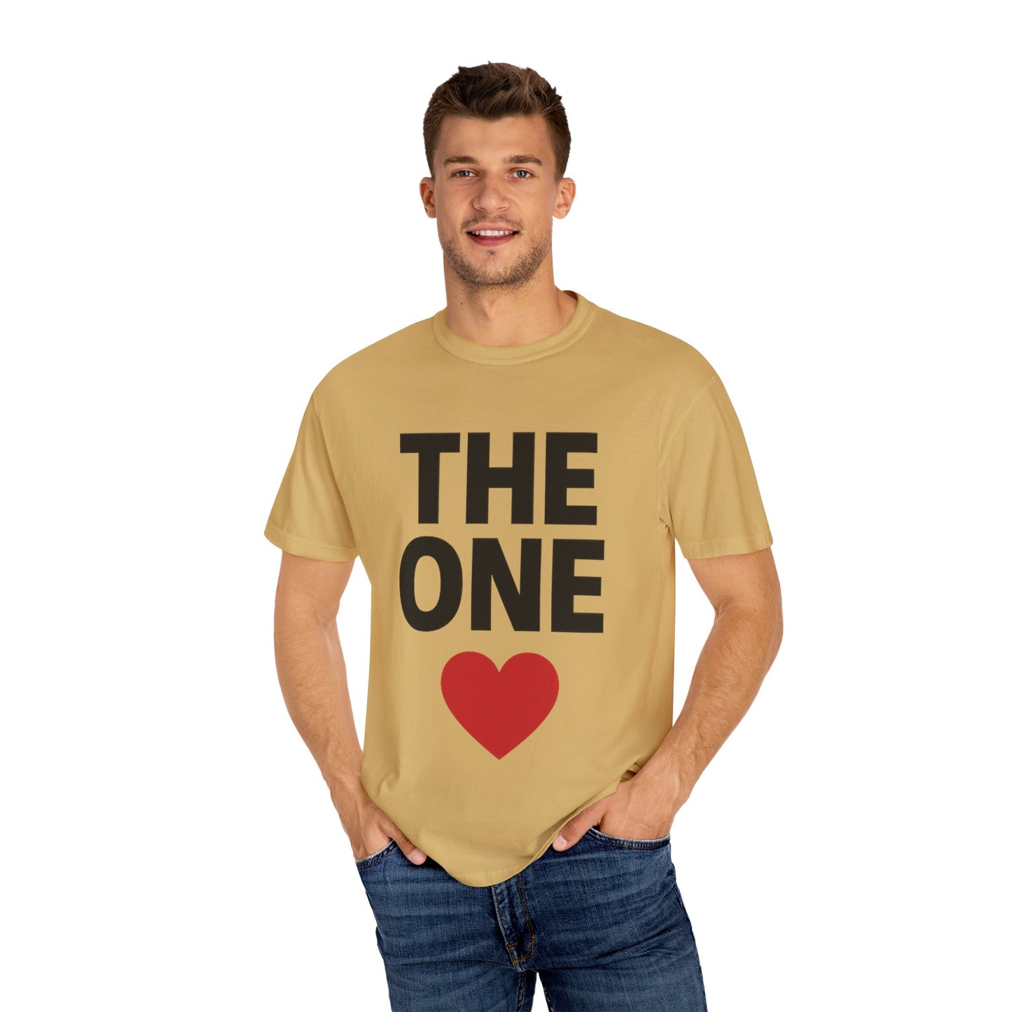 The One Heart Unisex T-shirt | Perfect for Valentine's Day, Couples, Casual Wear, Gift for Loved Ones, Heartfelt Statements