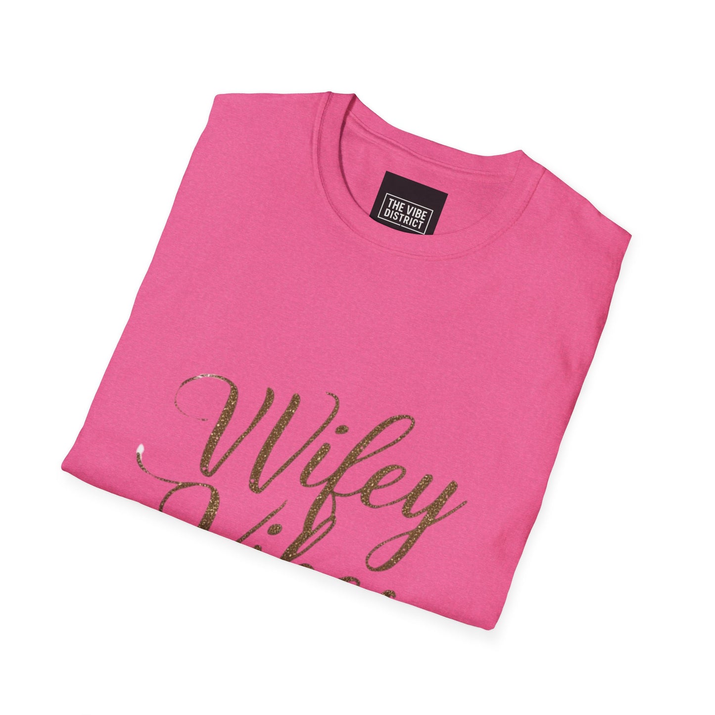 Wifey Vibes Unisex Softstyle T-Shirt - Perfect Gift for Brides and Newlyweds