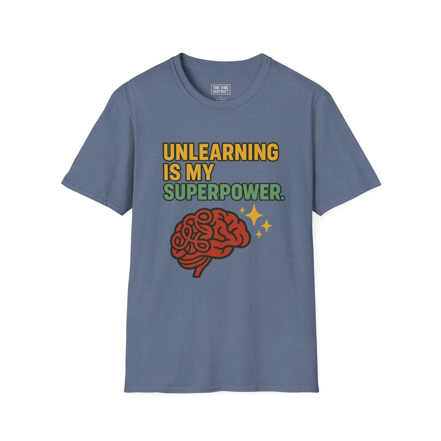 Unlearning is My Superpower T-Shirt, Softstyle Tee for Growth, Unisex Gift for Teachers, Casual Wear, Self-Improvement Apparel