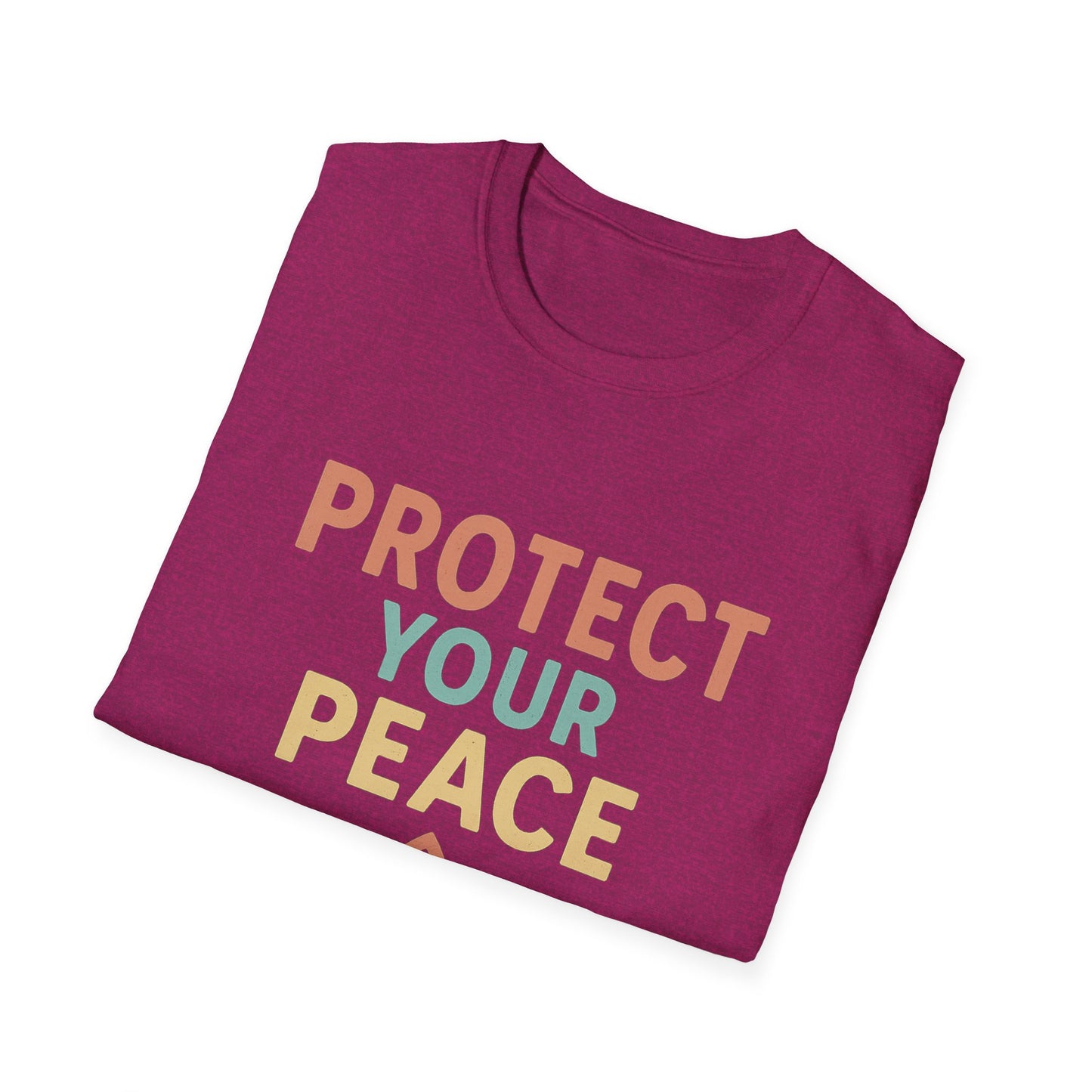 Protect Your Peace T-Shirt, Unisex Motivational Tee, Mindfulness Apparel, Gift for Yoga Lovers, Stress Relief Shirt