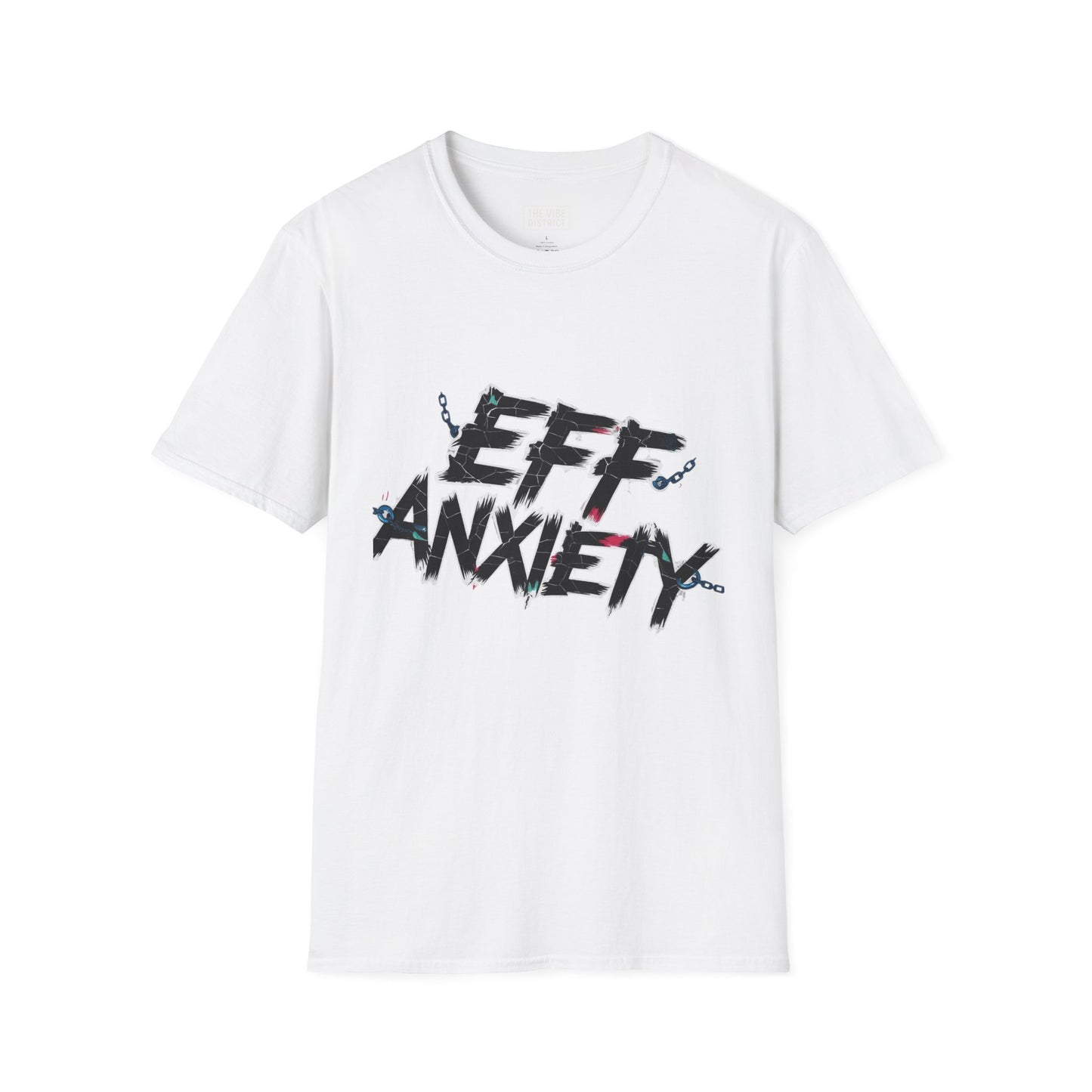 Eff Anxiety Unisex Softstyle T-Shirt - Casual Comfort for Mental Health Awareness