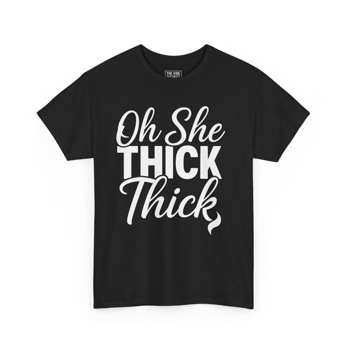 Oh She Thick Unisex Heavy Cotton Tee, Funny Graphic Tee, Casual Wear, Plus Size Shirt, Gift for Her