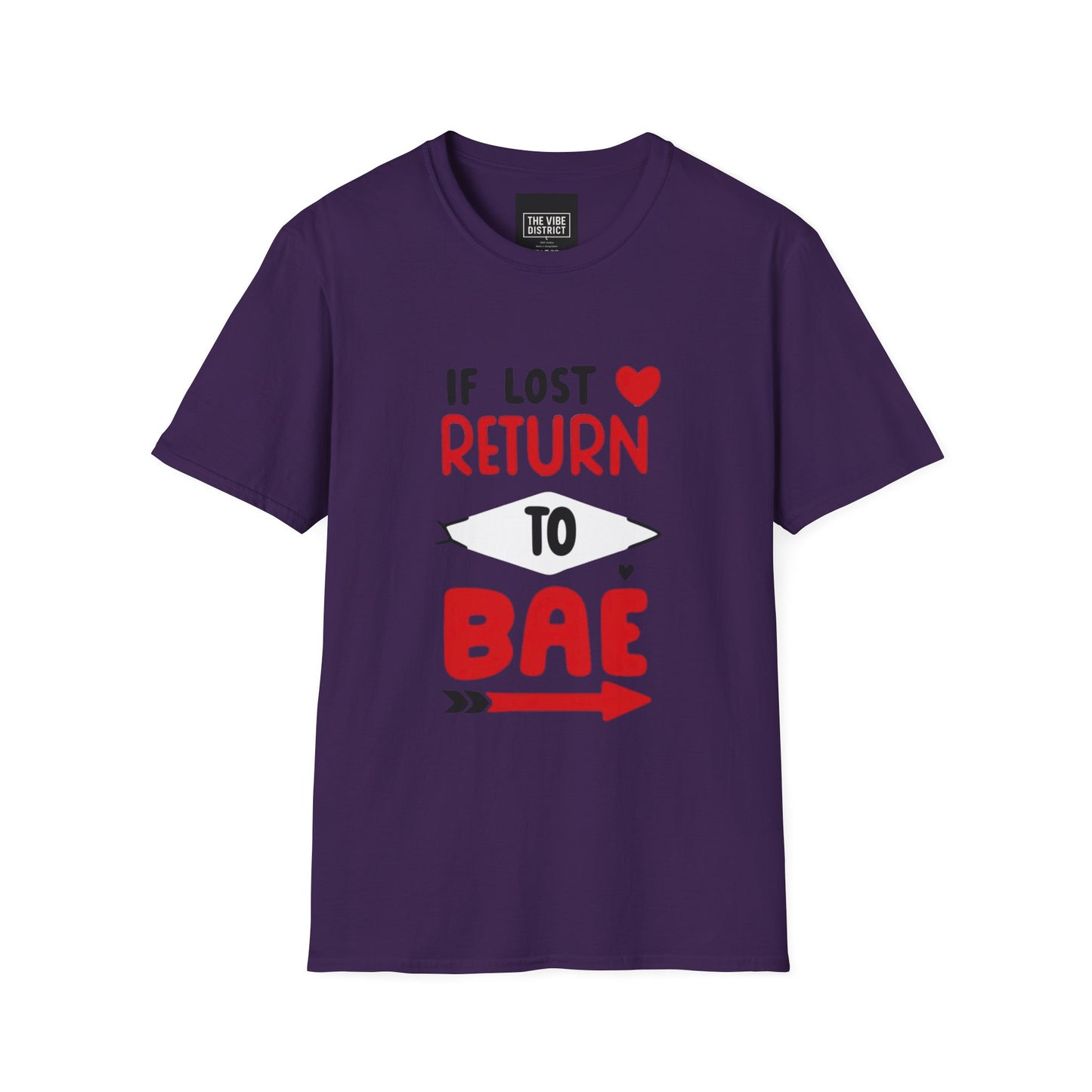 If Lost Return to BAE Unisex Softstyle T-Shirt - Cute Couples Gift