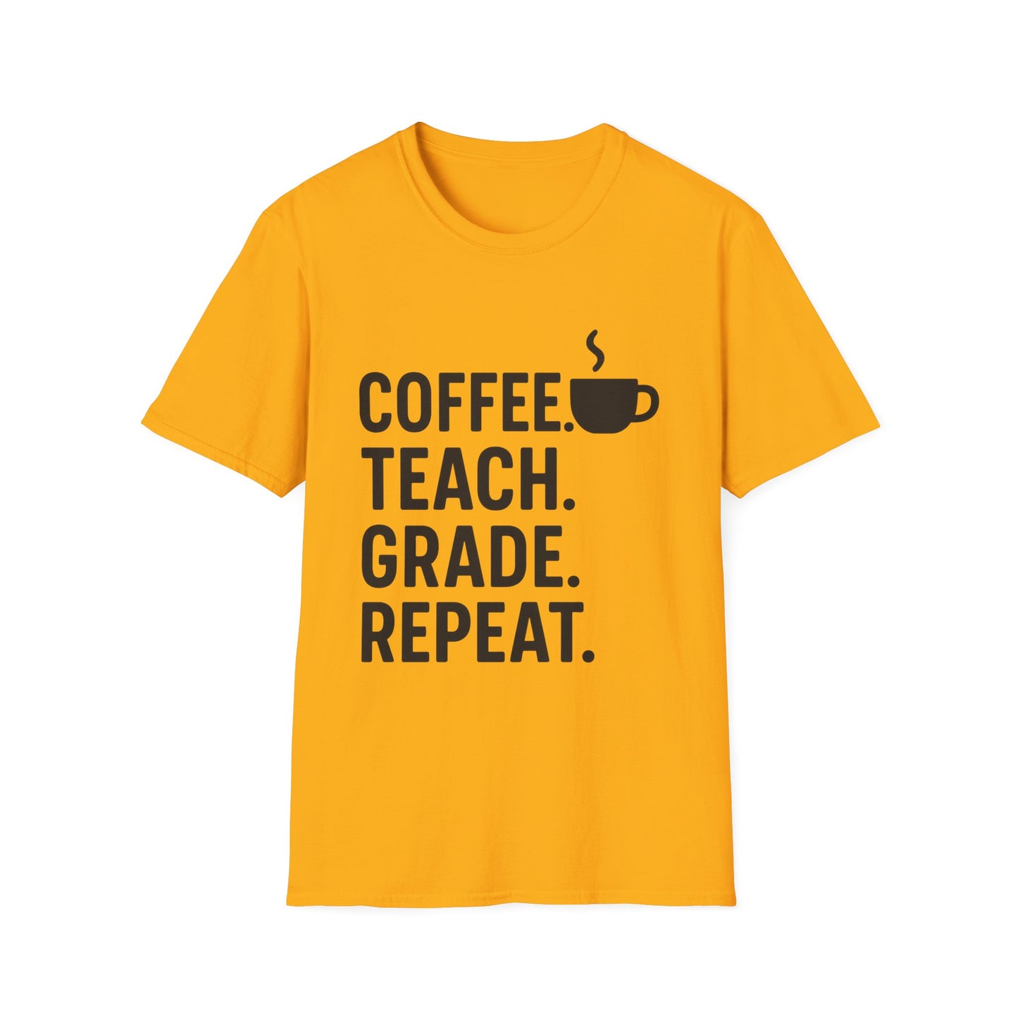 Coffee Teacher T-Shirt, Gift for Educators, Back to School Shirt, Teacher Appreciation, Funny Teaching Tee, Unisex Softstyle Tee