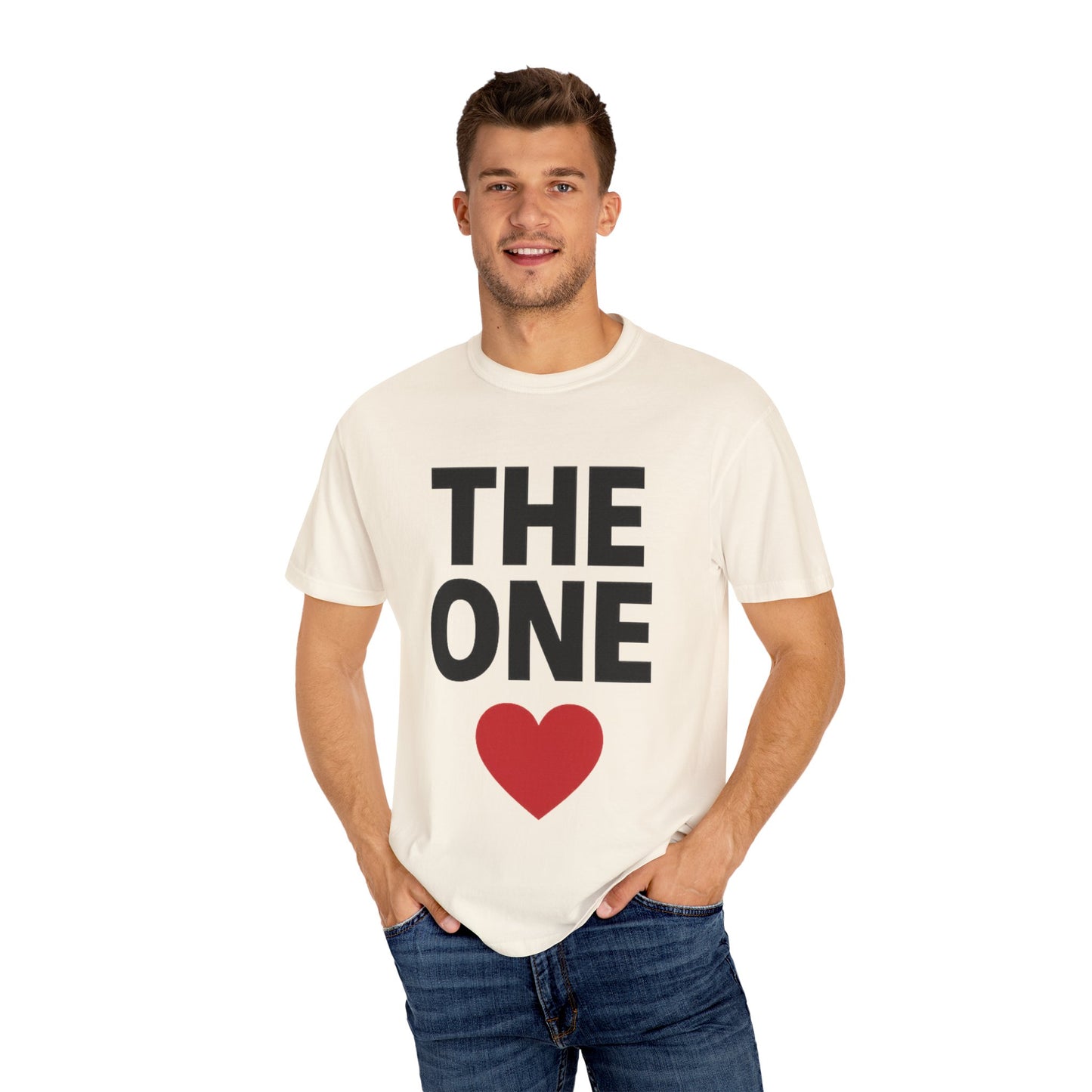 The One Heart Unisex T-shirt | Perfect for Valentine's Day, Couples, Casual Wear, Gift for Loved Ones, Heartfelt Statements