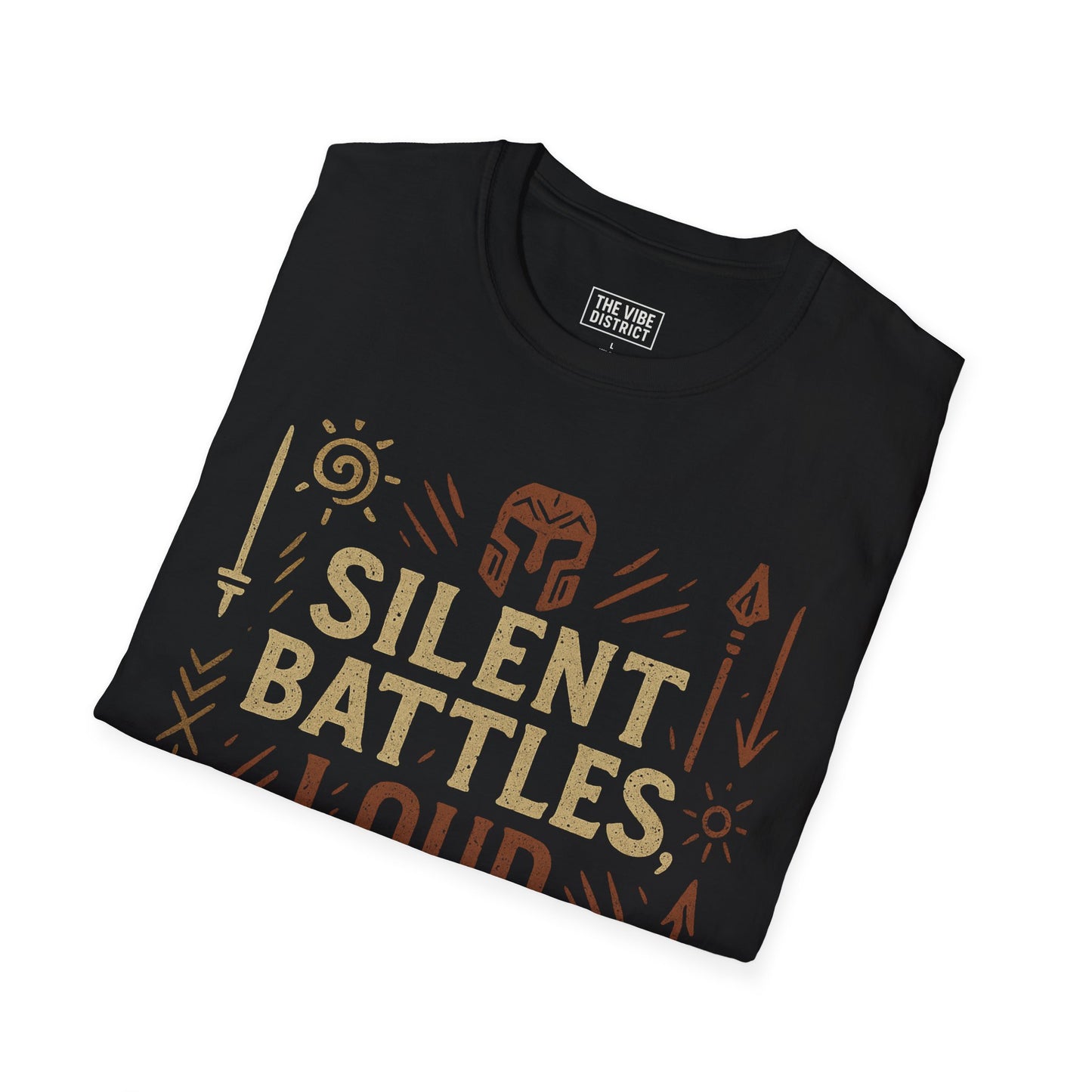 Silent Battles Loud Victories Unisex T-Shirt, Inspirational Tee, Motivational Shirt, Unique Gift, Combat Spirit, Everyday Wear