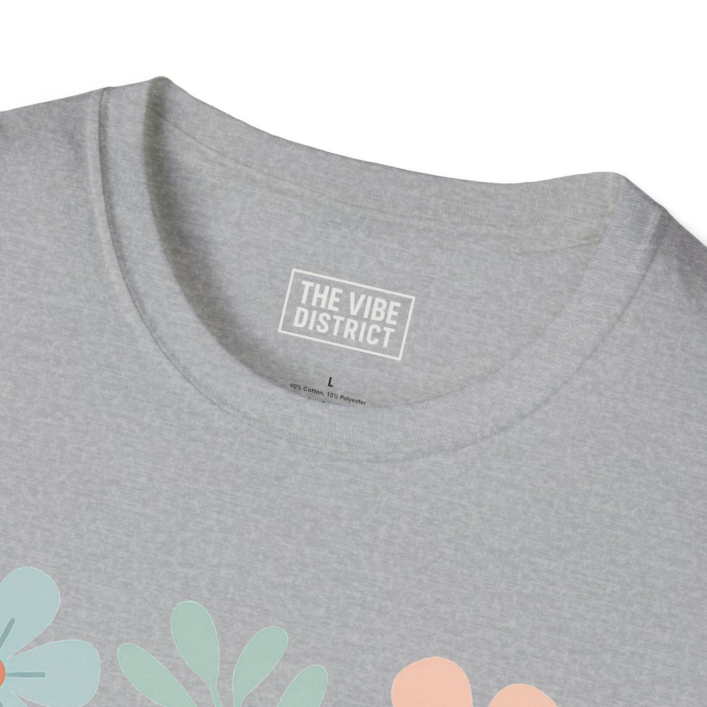 Self-Care Isn't Selfish Unisex Softstyle T-Shirt - Floral Design for Mental Health Awareness