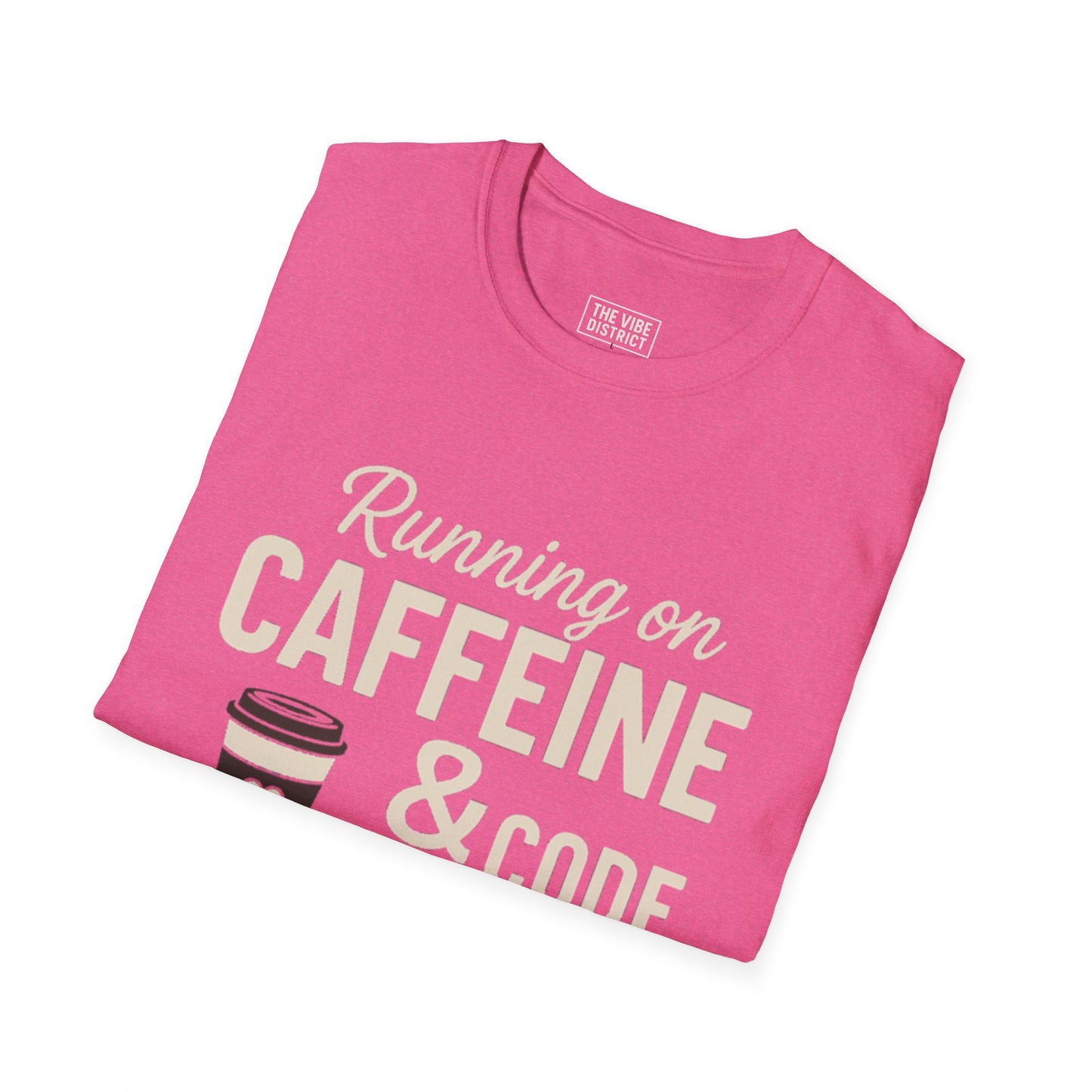 Funny Caffeine & Code Unisex T-Shirt - Perfect for Programmers & Coffee Lovers