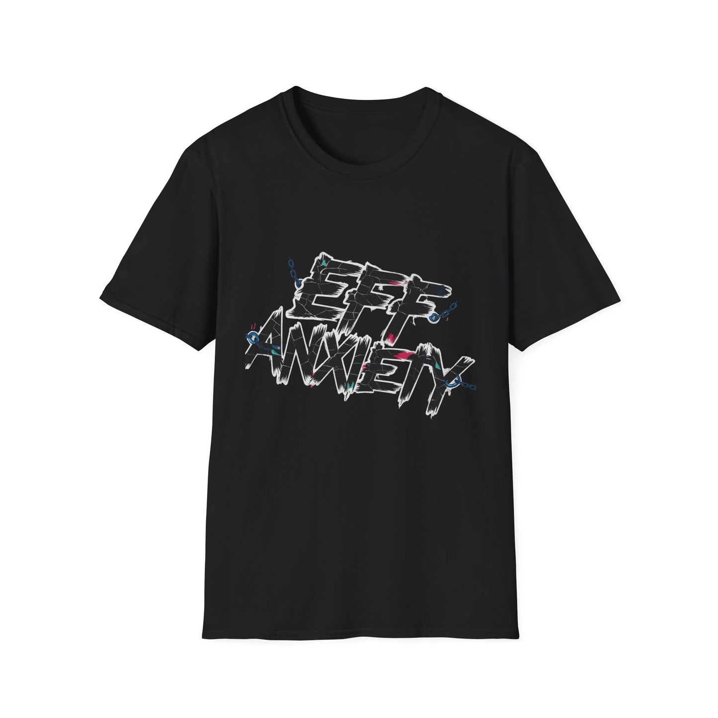 Eff Anxiety Unisex Softstyle T-Shirt - Casual Comfort for Mental Health Awareness