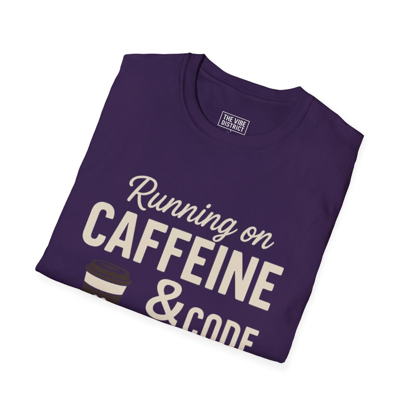 Funny Caffeine & Code Unisex T-Shirt - Perfect for Programmers & Coffee Lovers