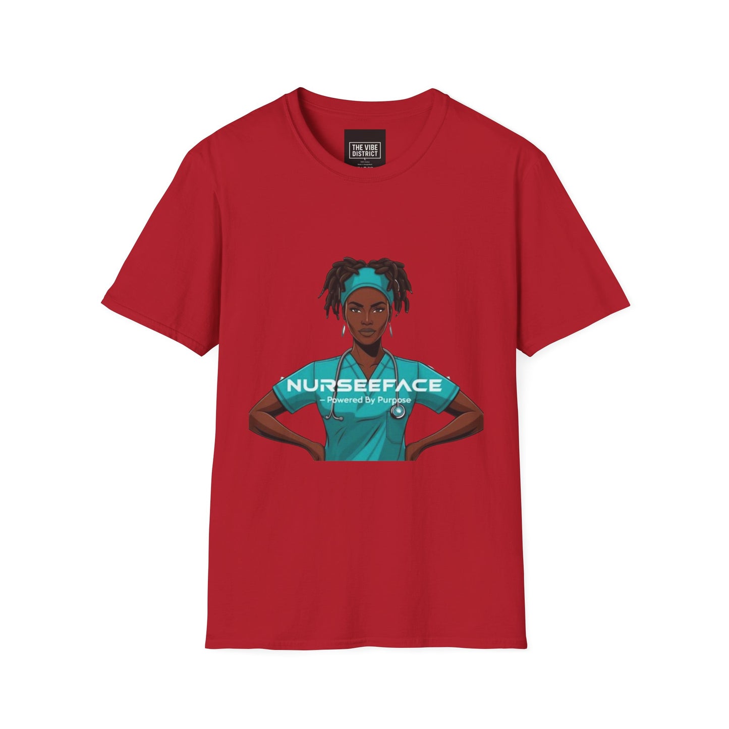 Nurse Graphic T-Shirt - Powered by Purpose - Unisex Softstyle Apparel