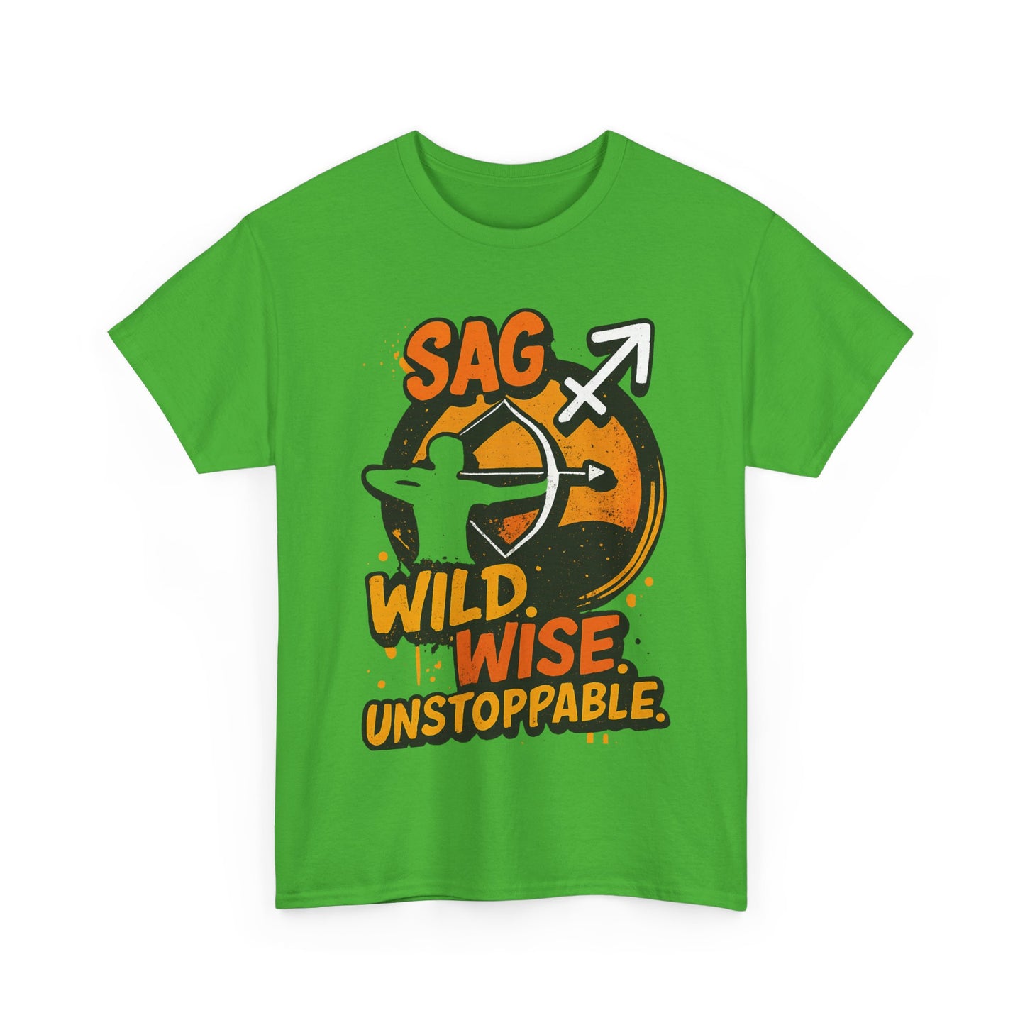 Sag Wild Wise Unstoppable Tee | Motivational Unisex Cotton Shirt, Fitness Gear, Casual Wear, Unique Gift for Adventurers
