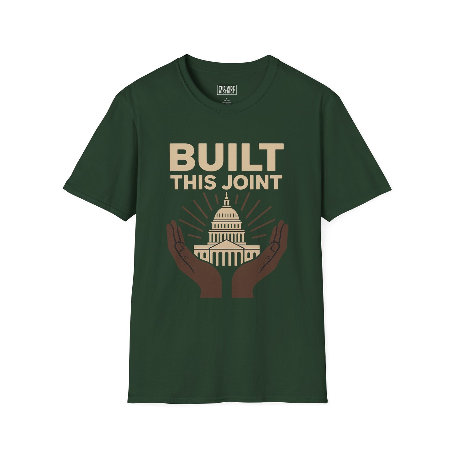 Capitol Hands T-Shirt | Built This Joint Tee | Unisex Graphic Shirt | Casual Wear | Gift for Activists | Political Apparel