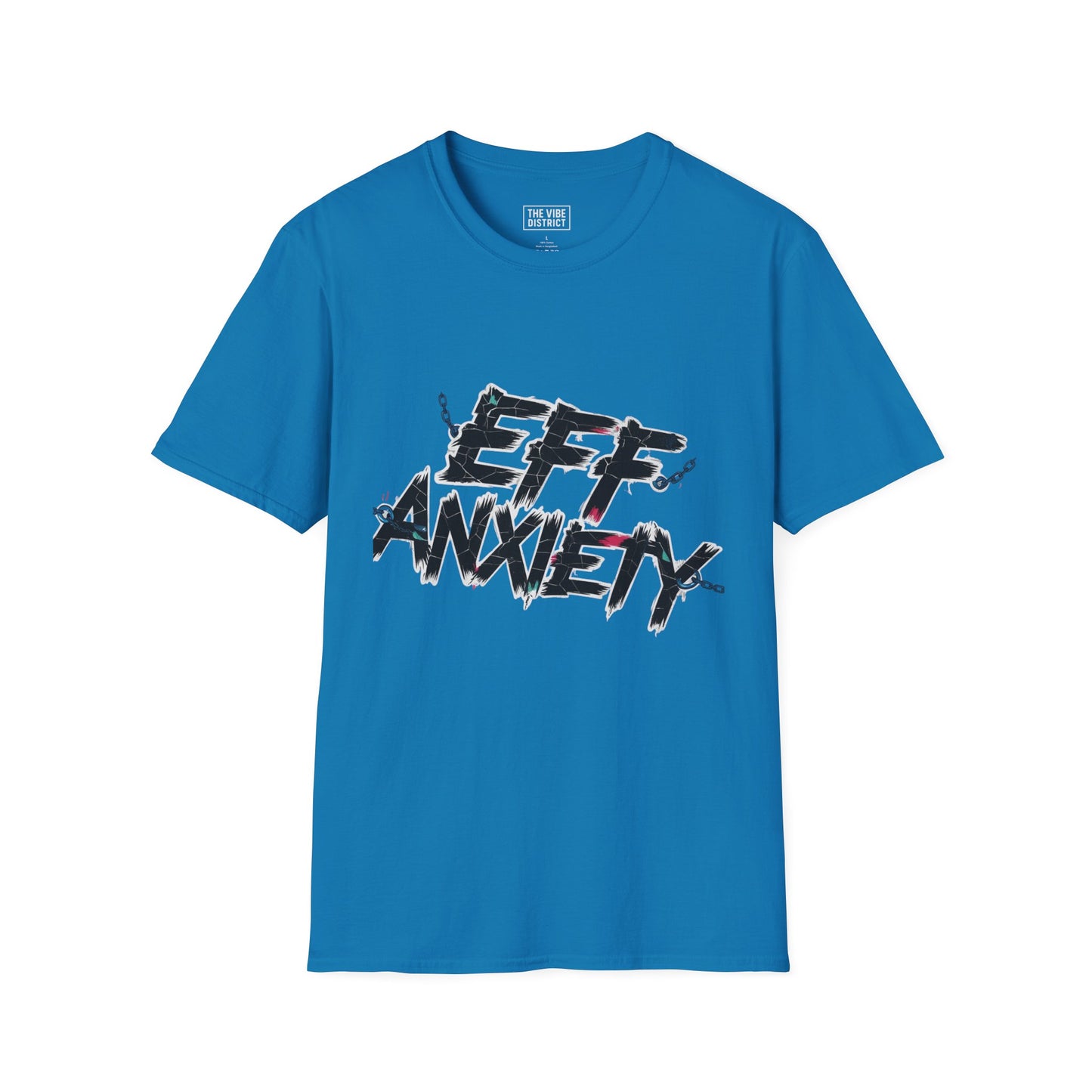 Eff Anxiety Unisex Softstyle T-Shirt - Casual Comfort for Mental Health Awareness