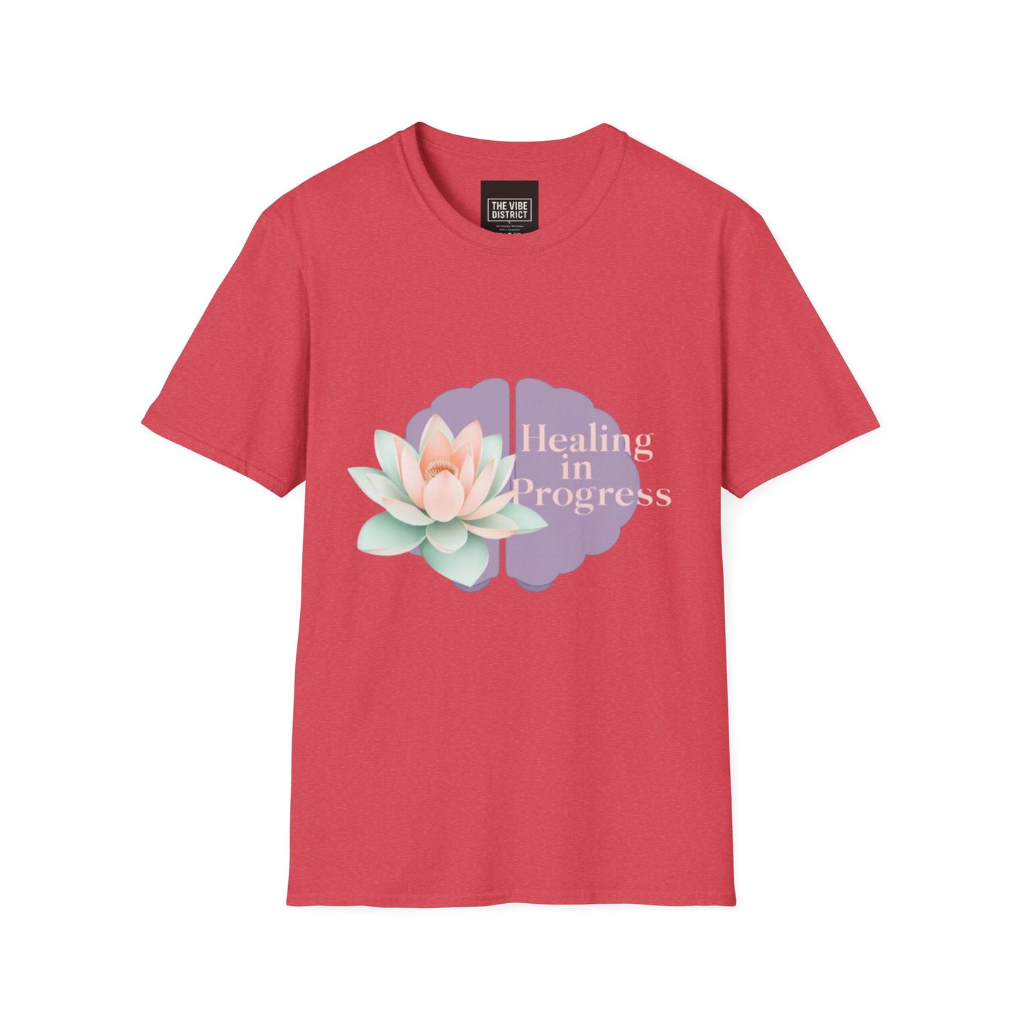 Healing in Progress Unisex Softstyle T-Shirt - Mindfulness & Wellness Apparel