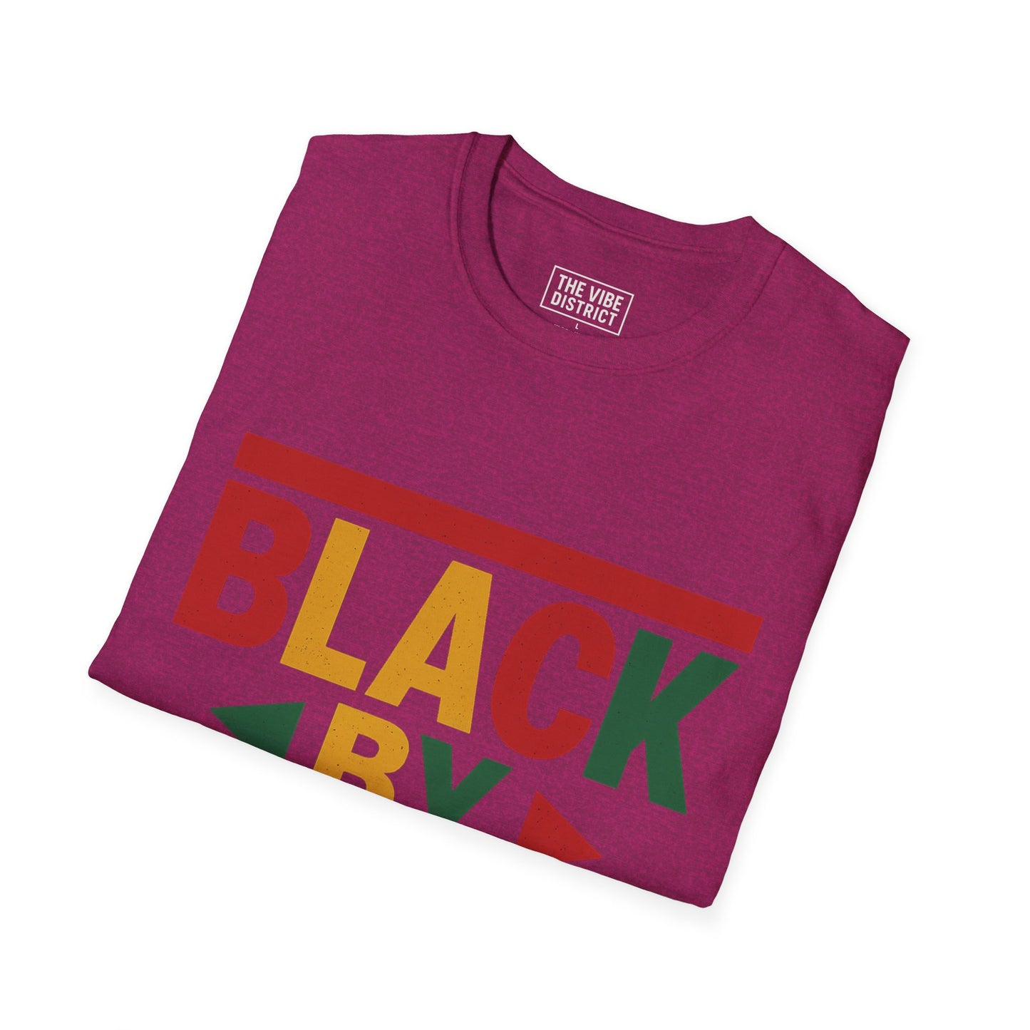 Black by Demand Unisex Softstyle T-Shirt - Celebrate Empowerment & Culture