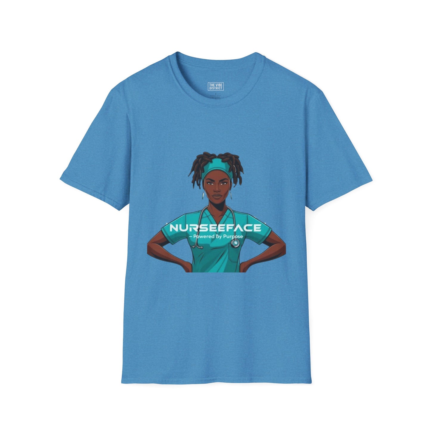 Nurse Graphic T-Shirt - Powered by Purpose - Unisex Softstyle Apparel