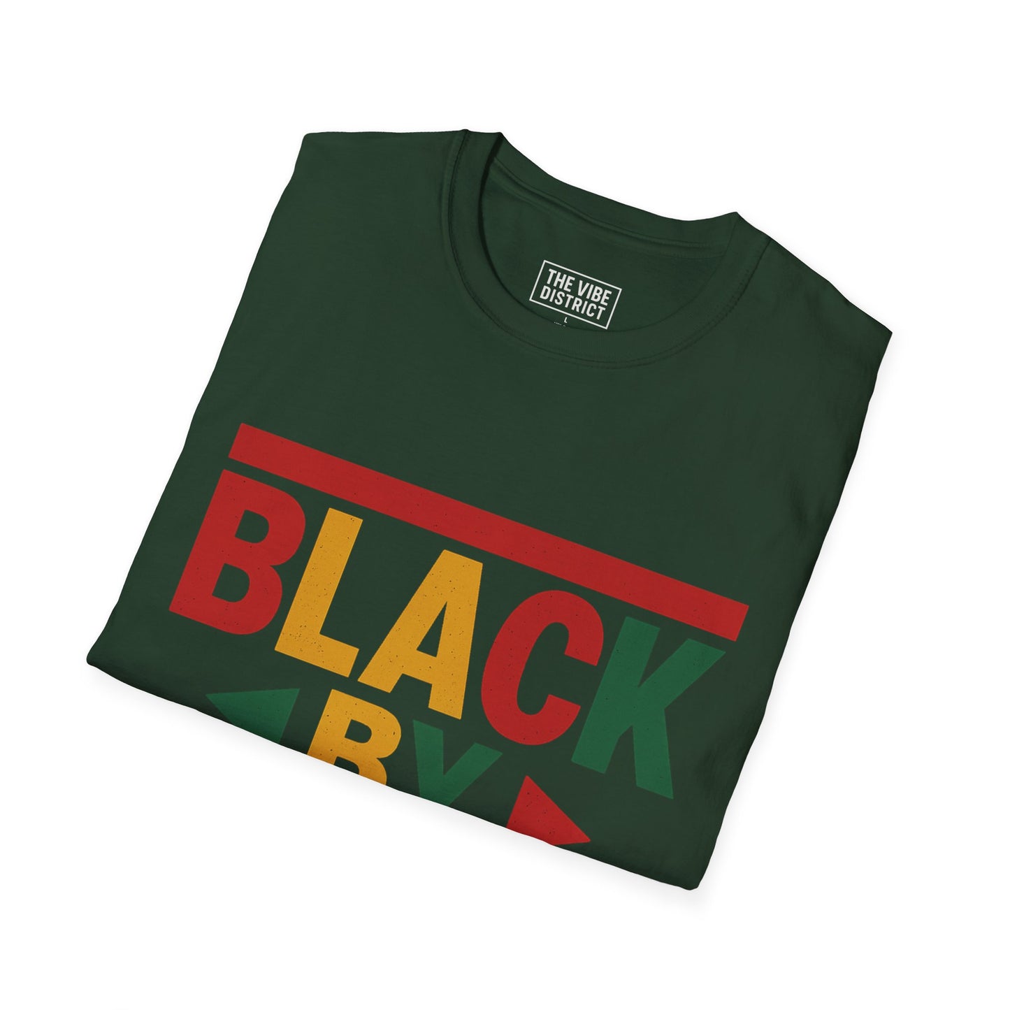 Black by Demand Unisex Softstyle T-Shirt - Celebrate Empowerment & Culture