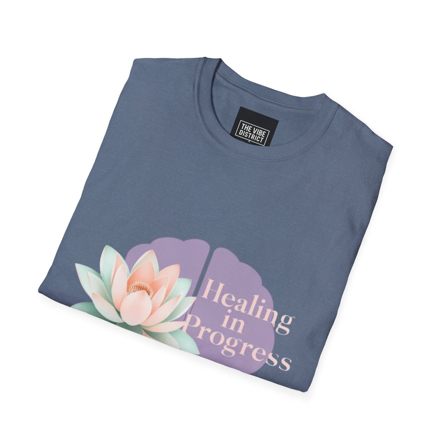 Healing in Progress Unisex Softstyle T-Shirt - Mindfulness & Wellness Apparel