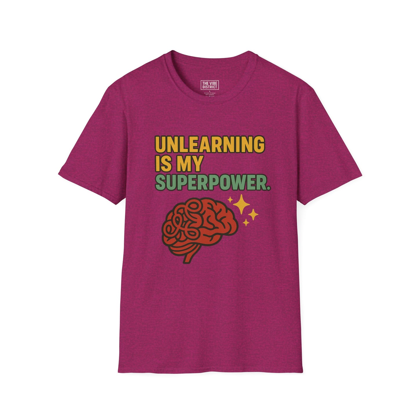 Unlearning is My Superpower T-Shirt, Softstyle Tee for Growth, Unisex Gift for Teachers, Casual Wear, Self-Improvement Apparel
