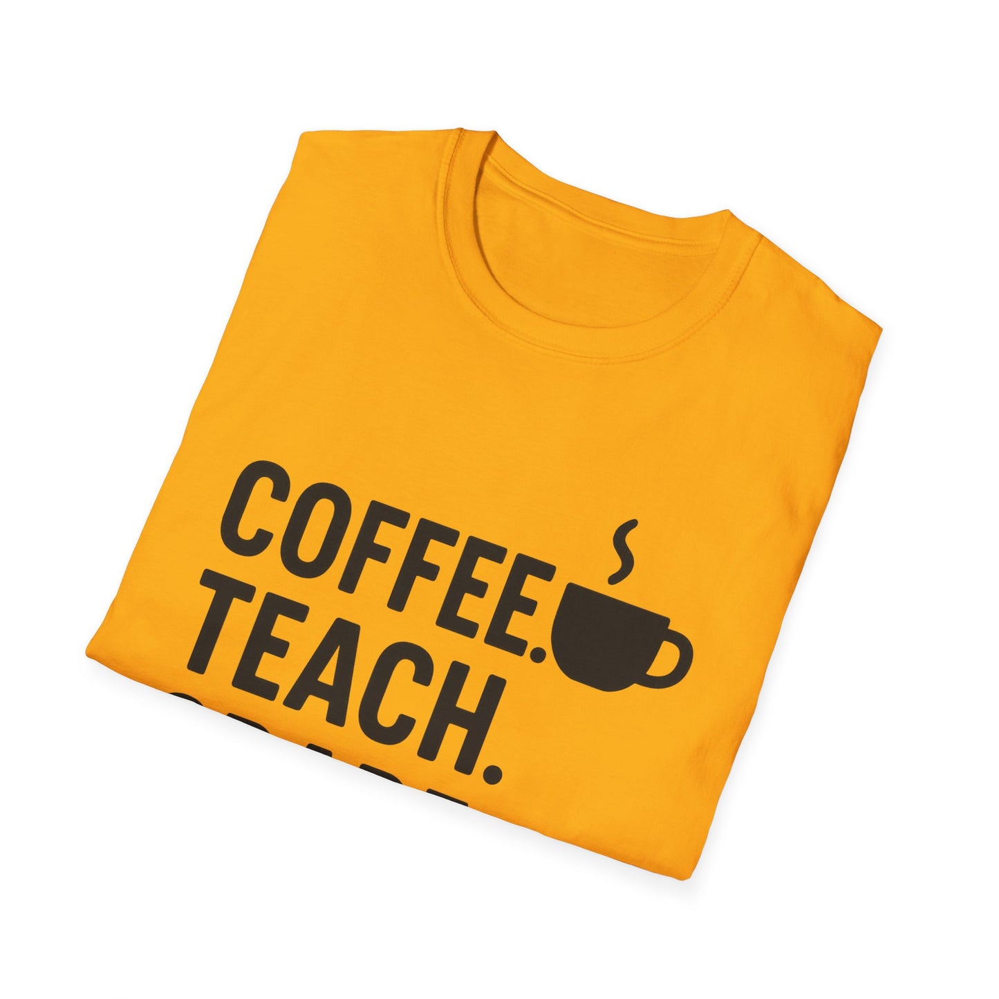 Coffee Teacher T-Shirt, Gift for Educators, Back to School Shirt, Teacher Appreciation, Funny Teaching Tee, Unisex Softstyle Tee