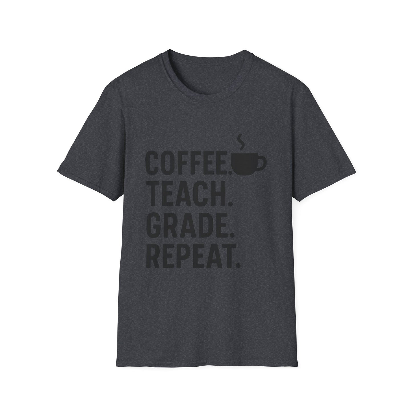 Coffee Teacher T-Shirt, Gift for Educators, Back to School Shirt, Teacher Appreciation, Funny Teaching Tee, Unisex Softstyle Tee