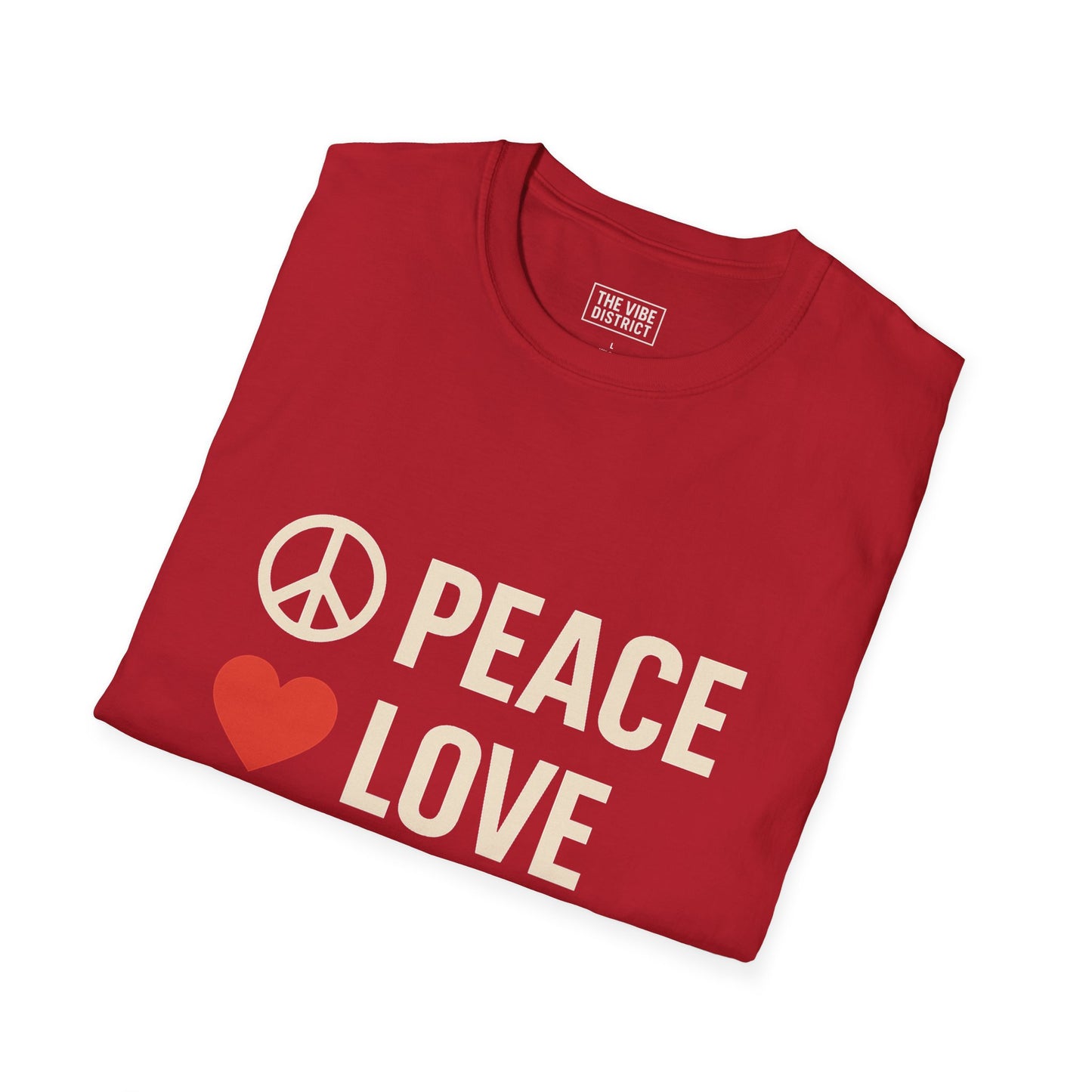 Peace Love Progress Unisex Softstyle T-Shirt, Casual Tee, Gift for Activists, Comfortable Wear, Fundraiser Event Shirt