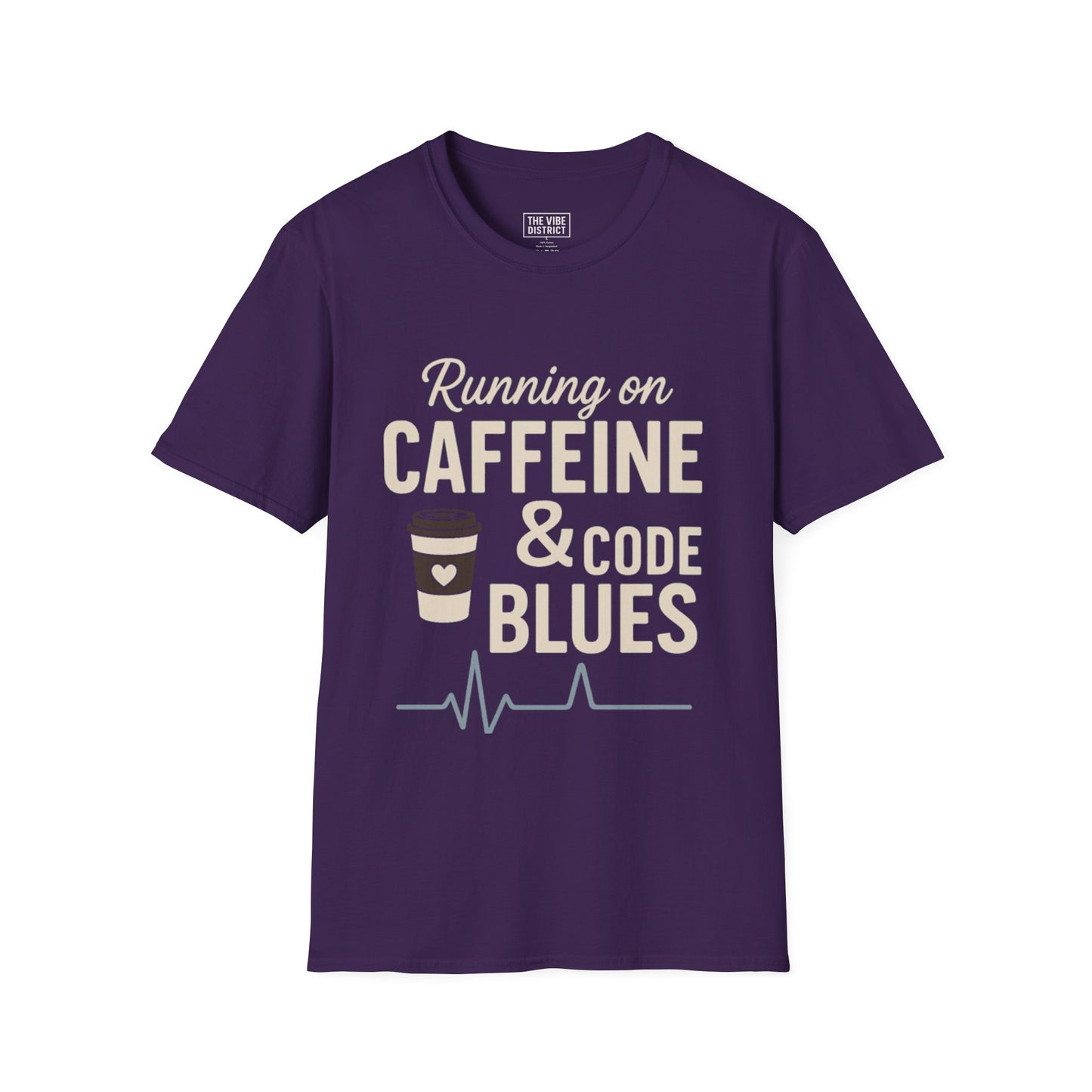Funny Caffeine & Code Unisex T-Shirt - Perfect for Programmers & Coffee Lovers