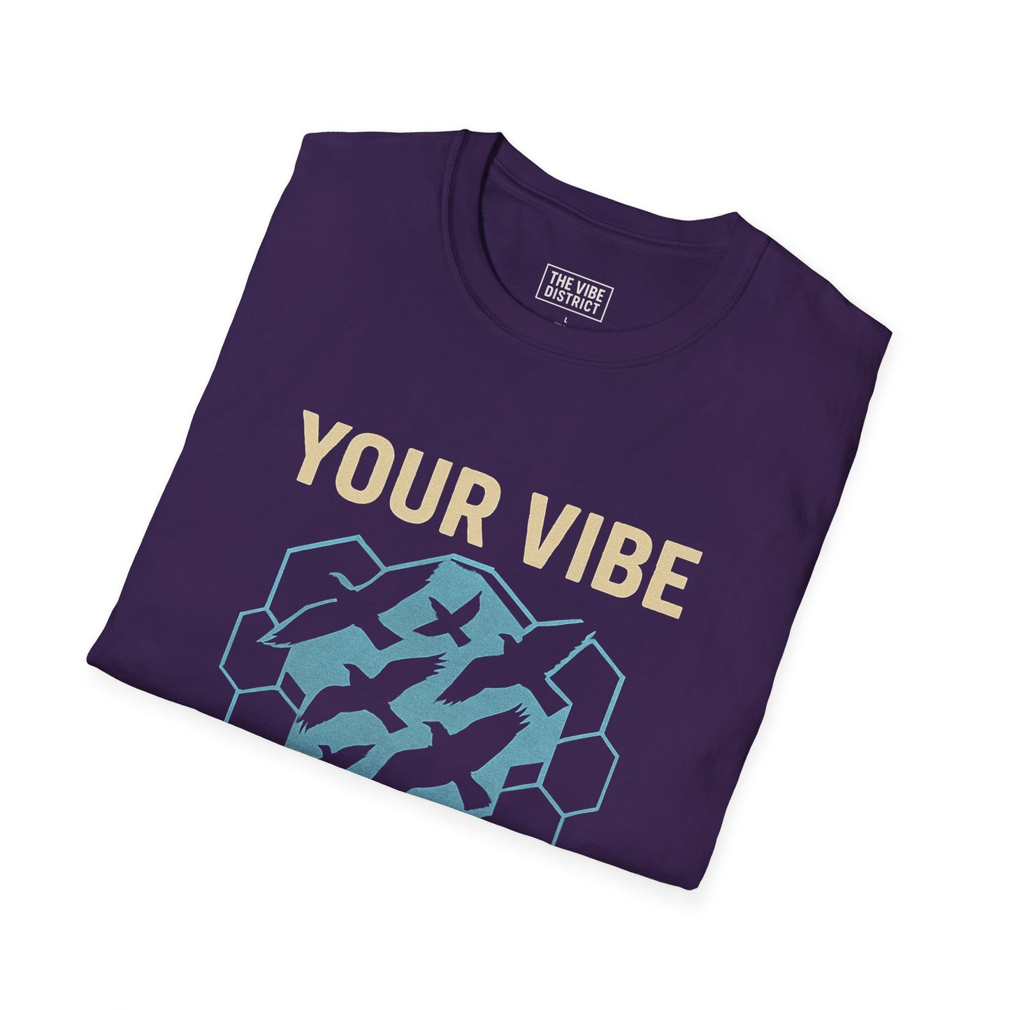 Your Vibe Attracts Your Tribe Unisex Softstyle T-Shirt, Casual Tee, Motivational Shirt, Gifts for Friends, Self-Care Wardrobe