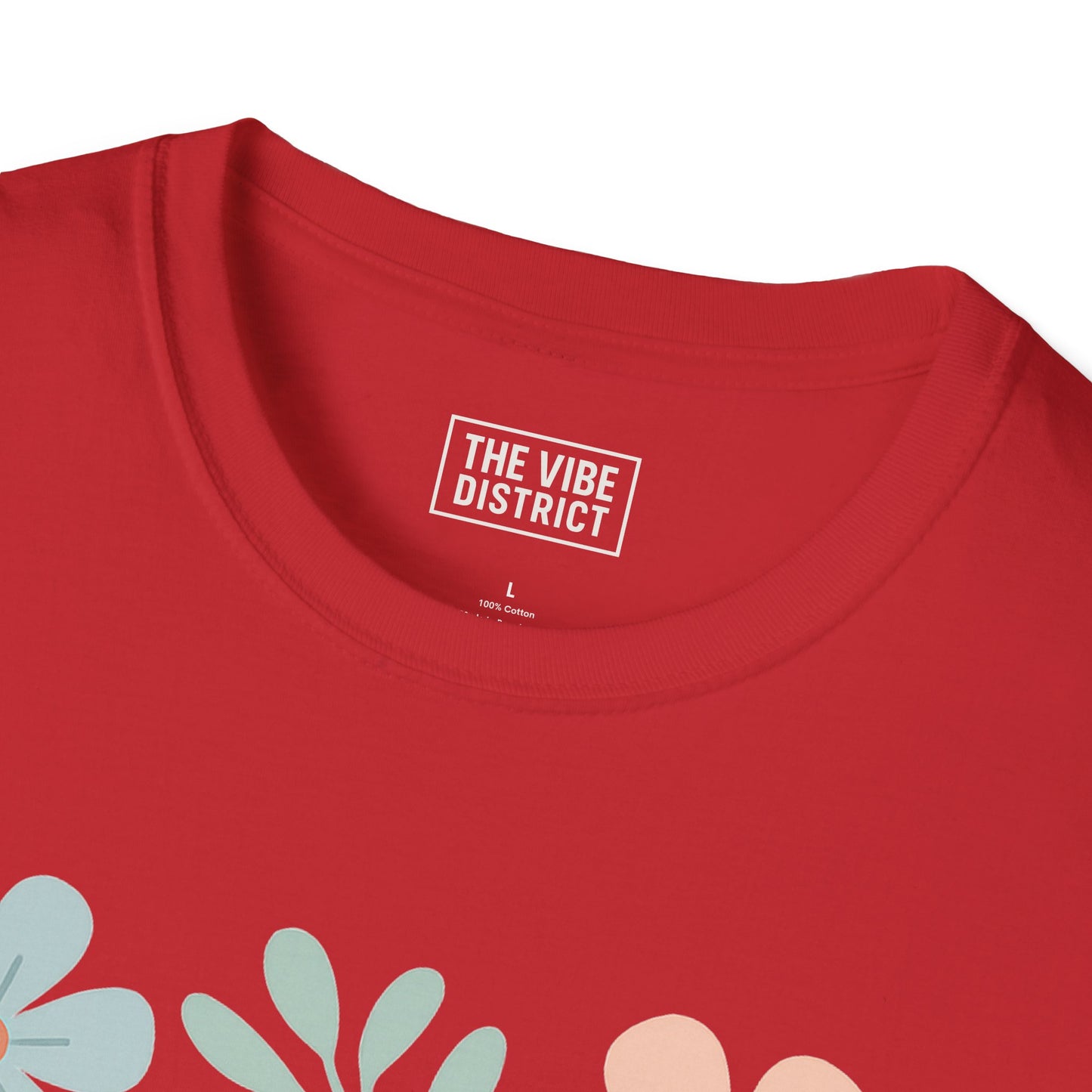 Self-Care Isn't Selfish Unisex Softstyle T-Shirt - Floral Design for Mental Health Awareness