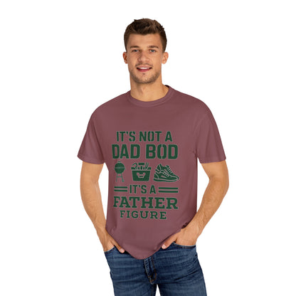 Father Figure T-Shirt, Unisex Dad Bod Tee, Gift for Father's Day, Funny Dad Shirt, Summer Casual Wear, BBQ Lover Apparel