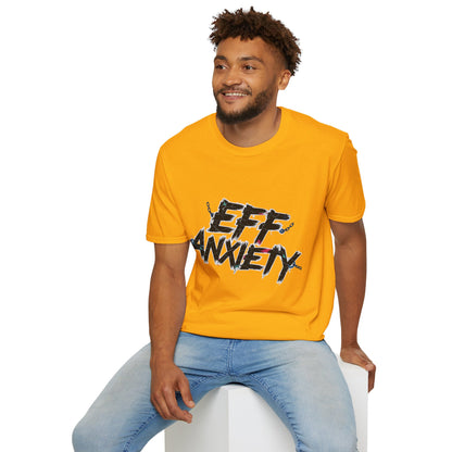Eff Anxiety Unisex Softstyle T-Shirt - Casual Comfort for Mental Health Awareness