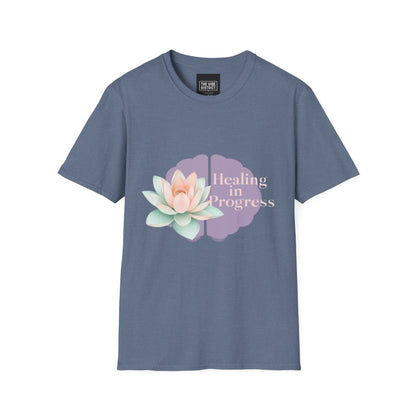 Healing in Progress Unisex Softstyle T-Shirt - Mindfulness & Wellness Apparel