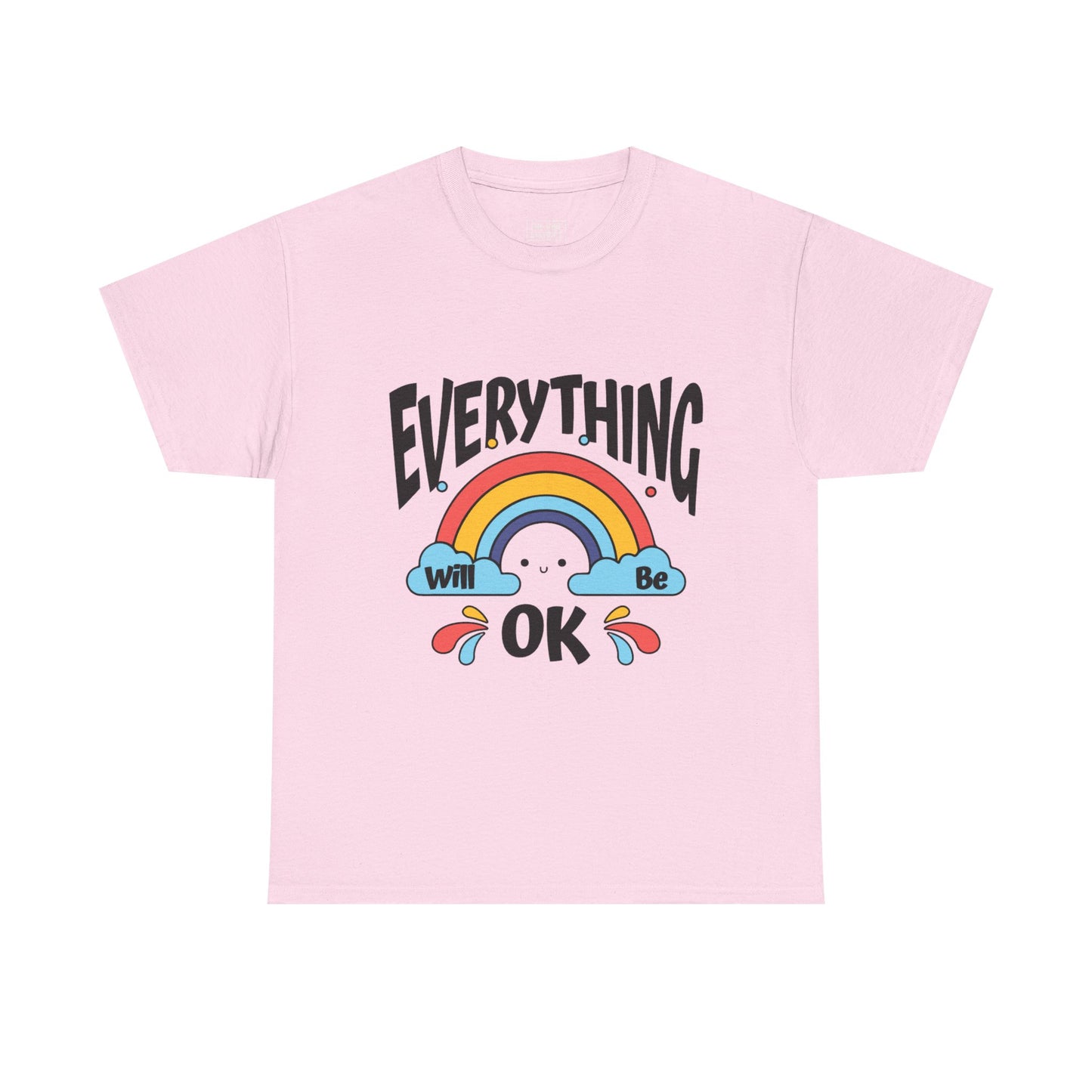 Everything Will Be OK Unisex Tee, Inspirational Shirt, Everyday Comfort Tee, Rainbow Graphic T-Shirt, Gift for Friends, Positive Vibes [...]