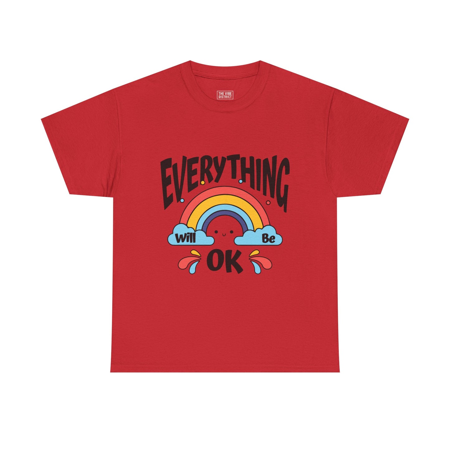 Everything Will Be OK Unisex Tee, Inspirational Shirt, Everyday Comfort Tee, Rainbow Graphic T-Shirt, Gift for Friends, Positive Vibes [...]