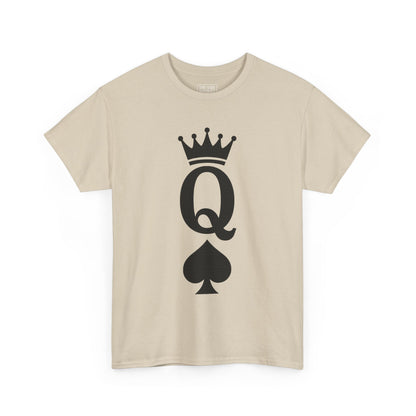 Queen of Spades Tee - Stylish Unisex Cotton Top for Card Game Lovers, Casual Wear, Gift for Gamers, Birthday Shirt, Unique Fashion