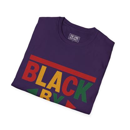 Black by Demand Unisex Softstyle T-Shirt - Celebrate Empowerment & Culture