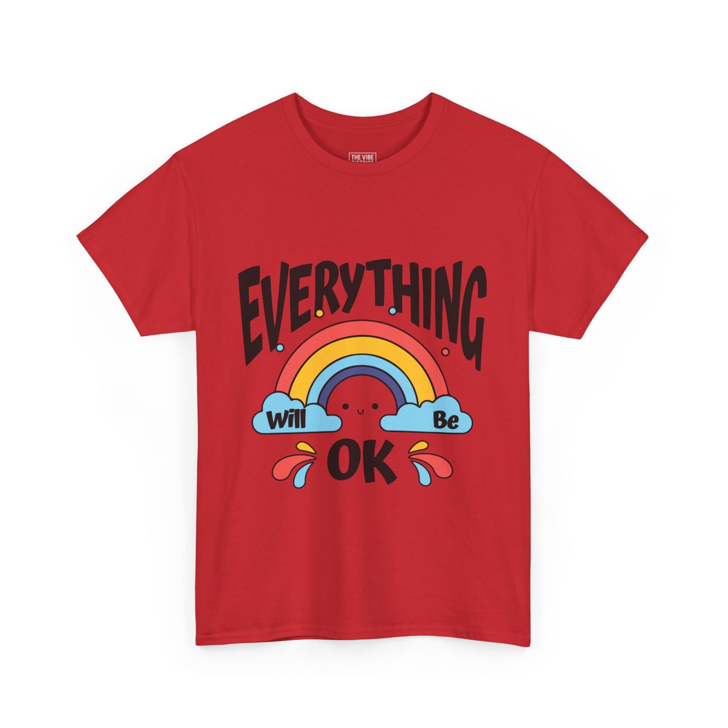 Everything Will Be OK Unisex Tee, Inspirational Shirt, Everyday Comfort Tee, Rainbow Graphic T-Shirt, Gift for Friends, Positive Vibes [...]