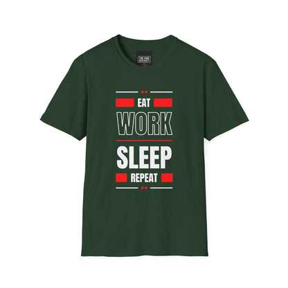 Eat Work Sleep Repeat Unisex Softstyle T-Shirt