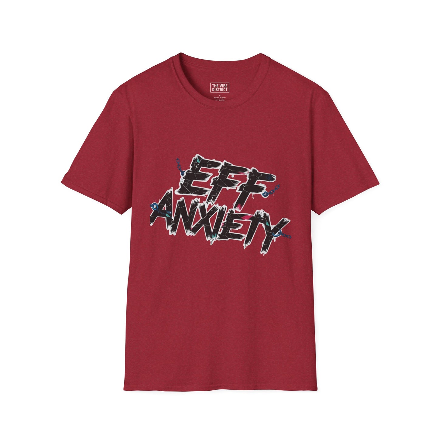 Eff Anxiety Unisex Softstyle T-Shirt - Casual Comfort for Mental Health Awareness