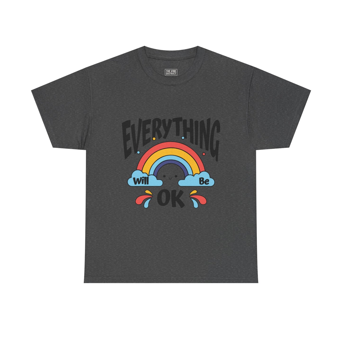 Everything Will Be OK Unisex Tee, Inspirational Shirt, Everyday Comfort Tee, Rainbow Graphic T-Shirt, Gift for Friends, Positive Vibes [...]