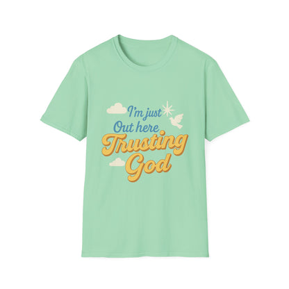 Trusting God Tee, Inspirational Gift, Christian Apparel, Casual Wear, Everyday Comfort