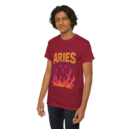 Aries Zodiac Tee - Unisex Astrology T-Shirt, Horoscope Gift, Birthday Apparel, Astrology Lovers, Casual Wear