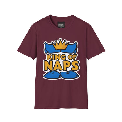 King of Naps Unisex Softstyle T-Shirt - Perfect Gift for Sleep Lovers