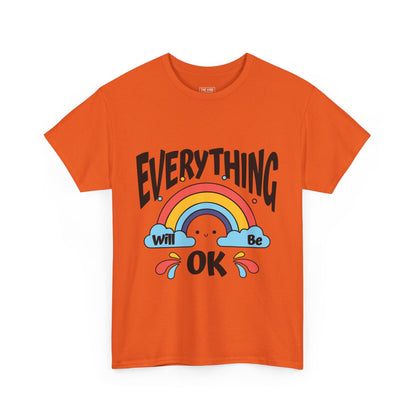 Everything Will Be OK Unisex Tee, Inspirational Shirt, Everyday Comfort Tee, Rainbow Graphic T-Shirt, Gift for Friends, Positive Vibes [...]