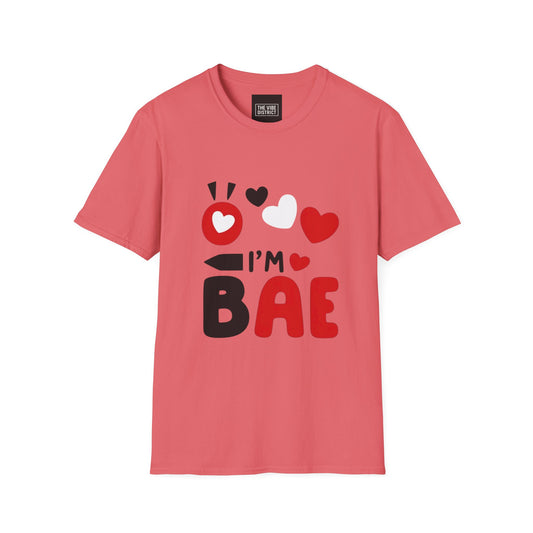 Valentine's Day I'm Bae T-Shirt, Cute Couple Tee, Gift for Him/Her, Softstyle Love Shirt, Romantic Apparel, Valentine's Gift
