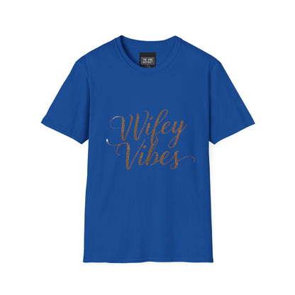 Wifey Vibes Unisex Softstyle T-Shirt - Perfect Gift for Brides and Newlyweds