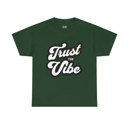Trust Your Vibe Unisex Cotton Tee, Positive Affirmation Shirt, Casual Everyday Wear, Gift for Teens, Birthday, Inspirational Fashion