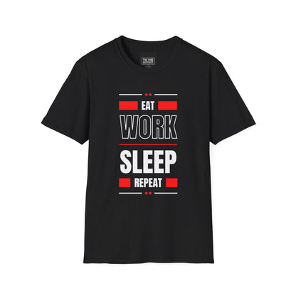 Eat Work Sleep Repeat Unisex Softstyle T-Shirt